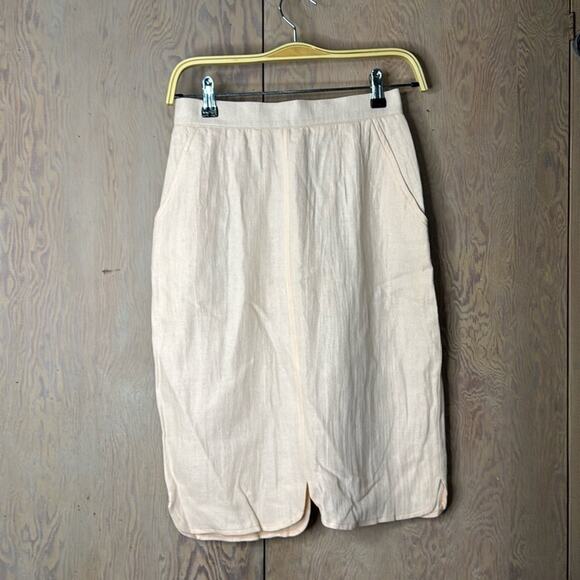 Vintage NWT Umberto Ginocchietti Women's Light Pink Midi Skirt - Picture 1 of 6